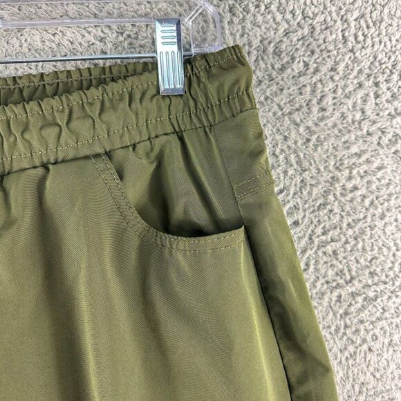 Southpole Track Pants Mens Medium Green Swishy Athletic Windbreaker Joggers Run - Picture 6 of 16